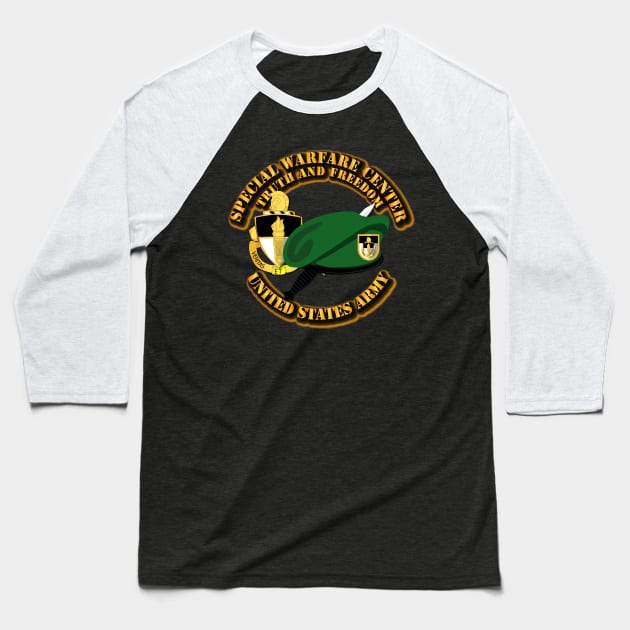 Special Warfare Center - Beret Dagger DUI Baseball T-Shirt by twix123844